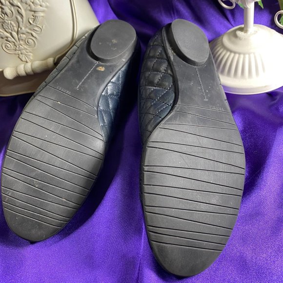 📌 Vaneli Quilted Leather Cap Toe Ballerina Flats - Picture 6 of 15